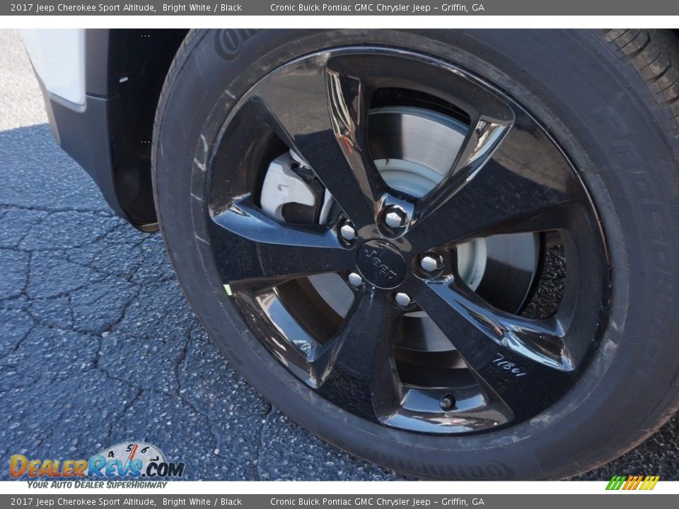 2017 Jeep Cherokee Sport Altitude Bright White / Black Photo #12