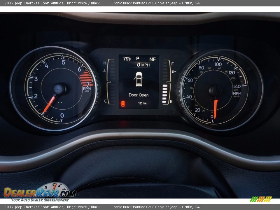2017 Jeep Cherokee Sport Altitude Bright White / Black Photo #14