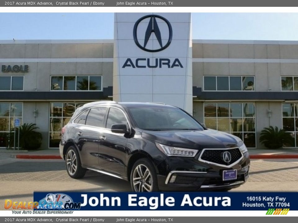 2017 Acura MDX Advance Crystal Black Pearl / Ebony Photo #1