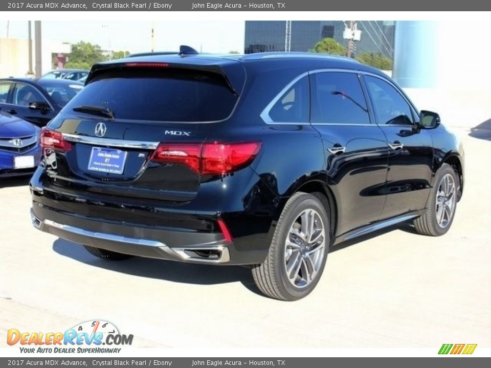 2017 Acura MDX Advance Crystal Black Pearl / Ebony Photo #7