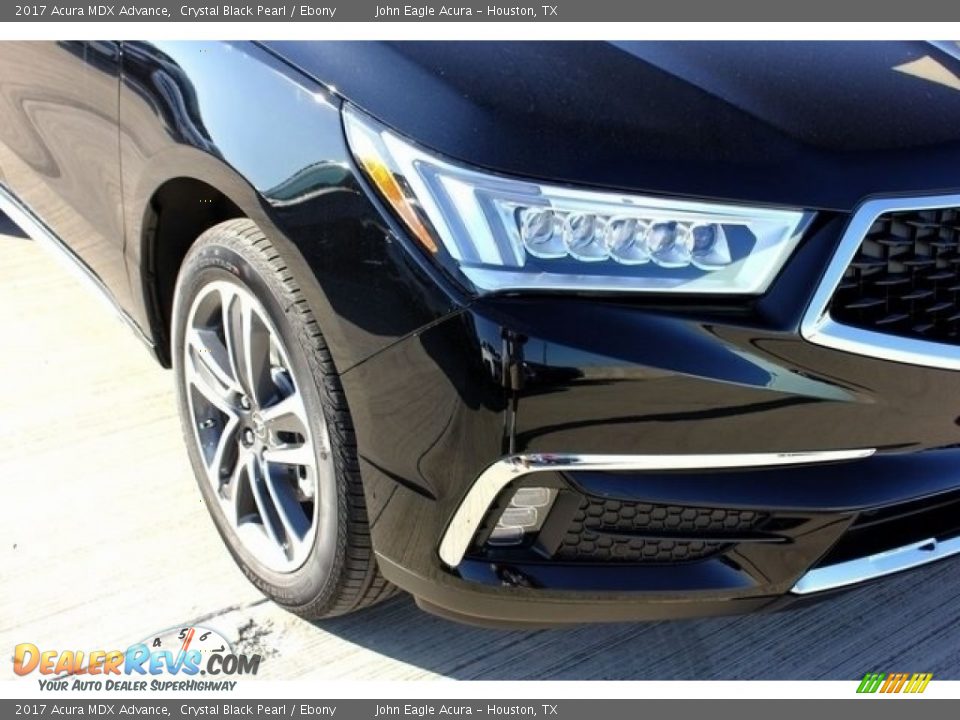 2017 Acura MDX Advance Crystal Black Pearl / Ebony Photo #10