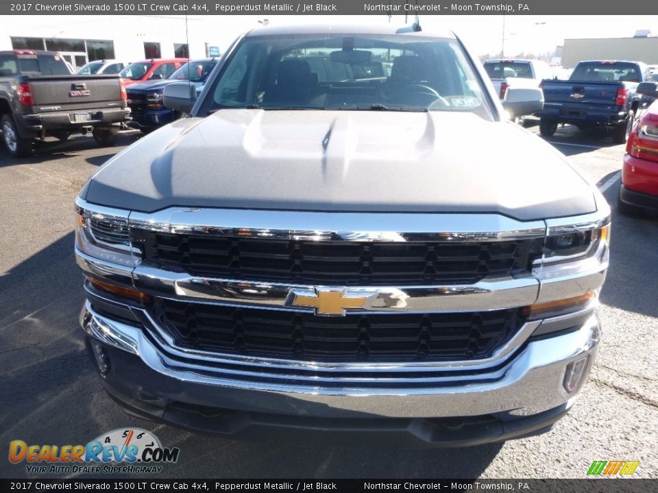 2017 Chevrolet Silverado 1500 LT Crew Cab 4x4 Pepperdust Metallic / Jet Black Photo #2