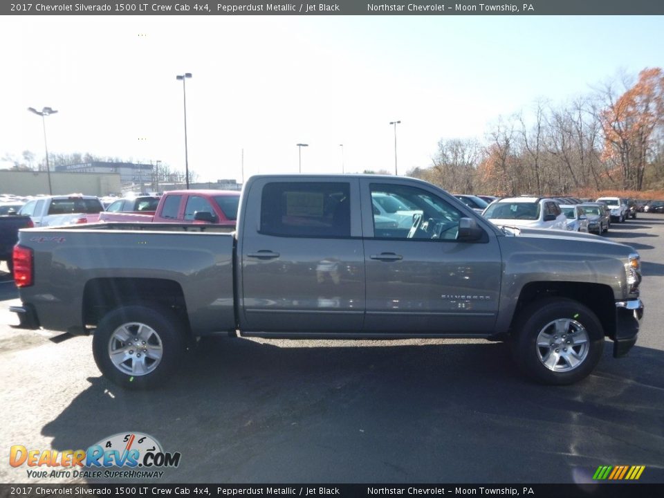 2017 Chevrolet Silverado 1500 LT Crew Cab 4x4 Pepperdust Metallic / Jet Black Photo #4