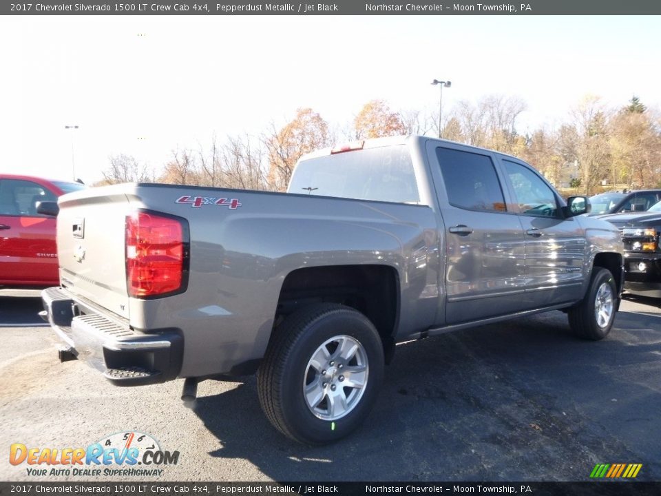 2017 Chevrolet Silverado 1500 LT Crew Cab 4x4 Pepperdust Metallic / Jet Black Photo #5