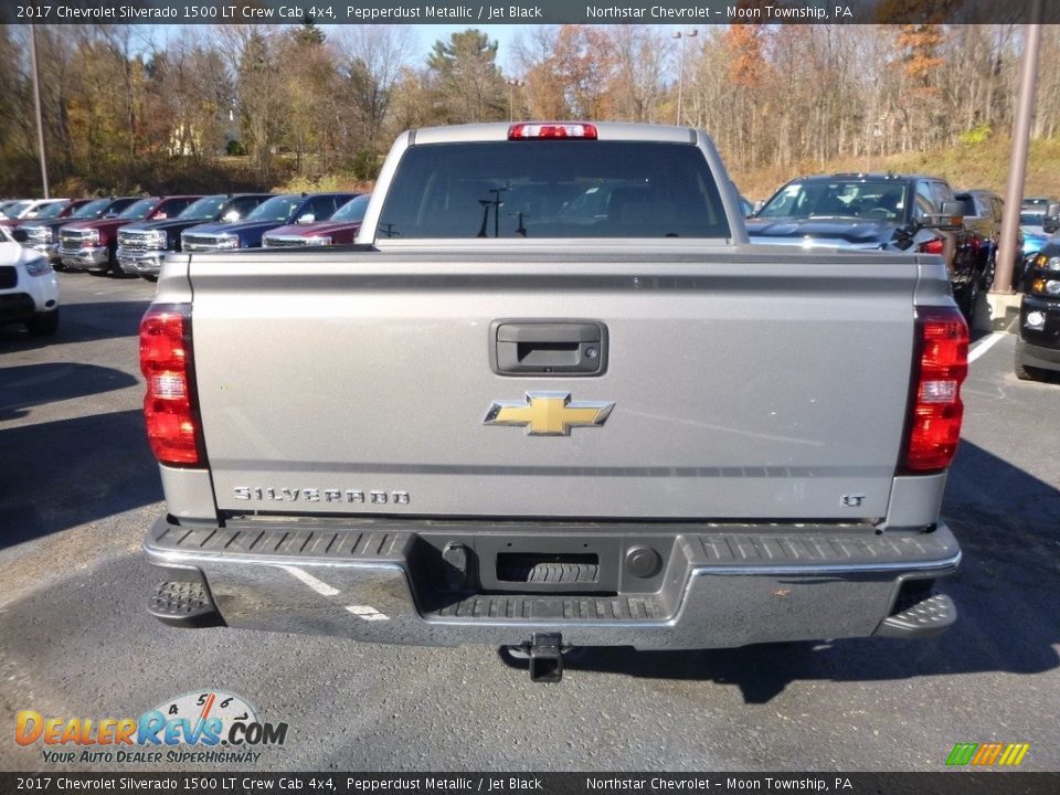 2017 Chevrolet Silverado 1500 LT Crew Cab 4x4 Pepperdust Metallic / Jet Black Photo #6