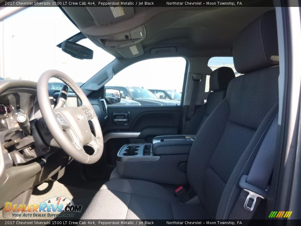 2017 Chevrolet Silverado 1500 LT Crew Cab 4x4 Pepperdust Metallic / Jet Black Photo #10