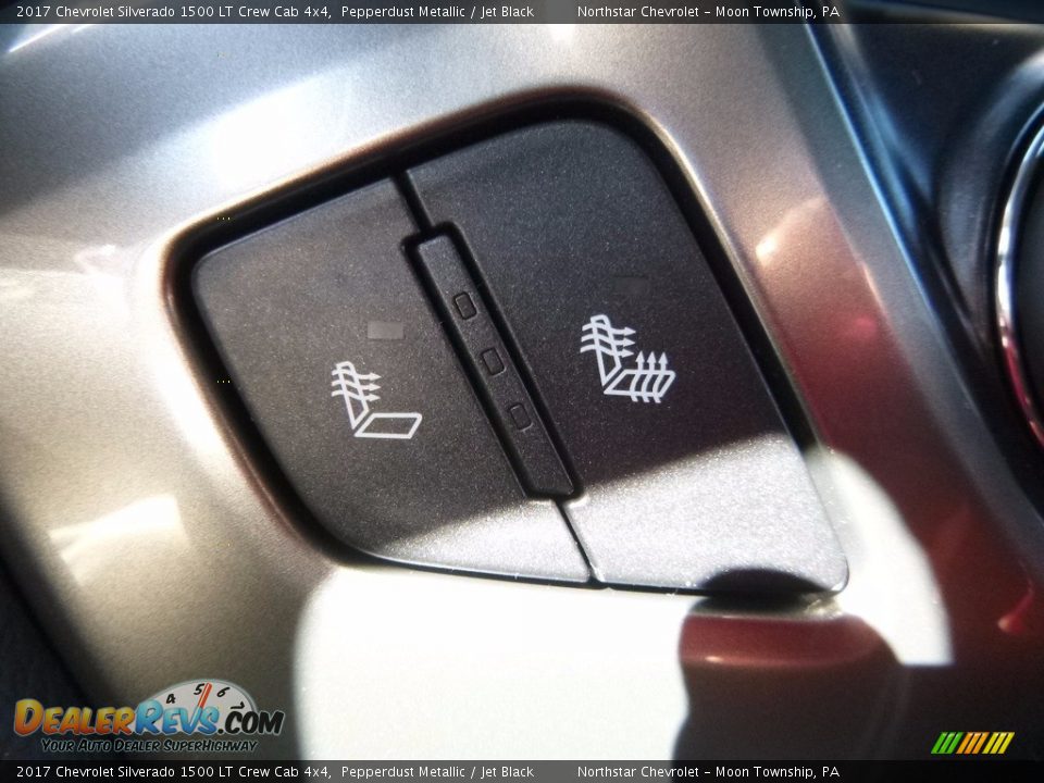 2017 Chevrolet Silverado 1500 LT Crew Cab 4x4 Pepperdust Metallic / Jet Black Photo #18