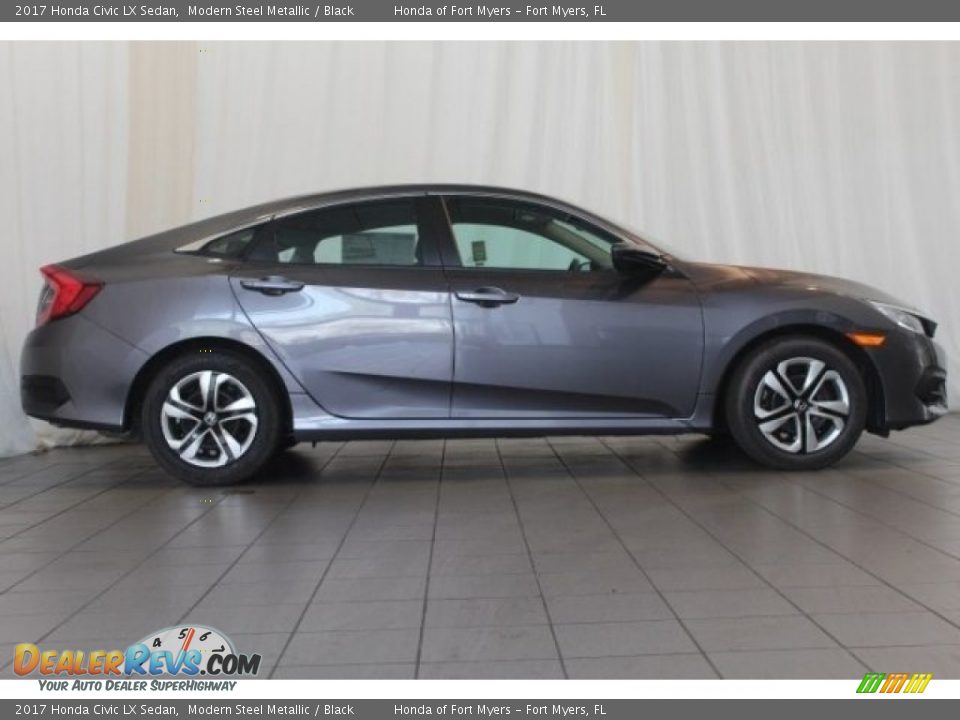 Modern Steel Metallic 2017 Honda Civic LX Sedan Photo #4