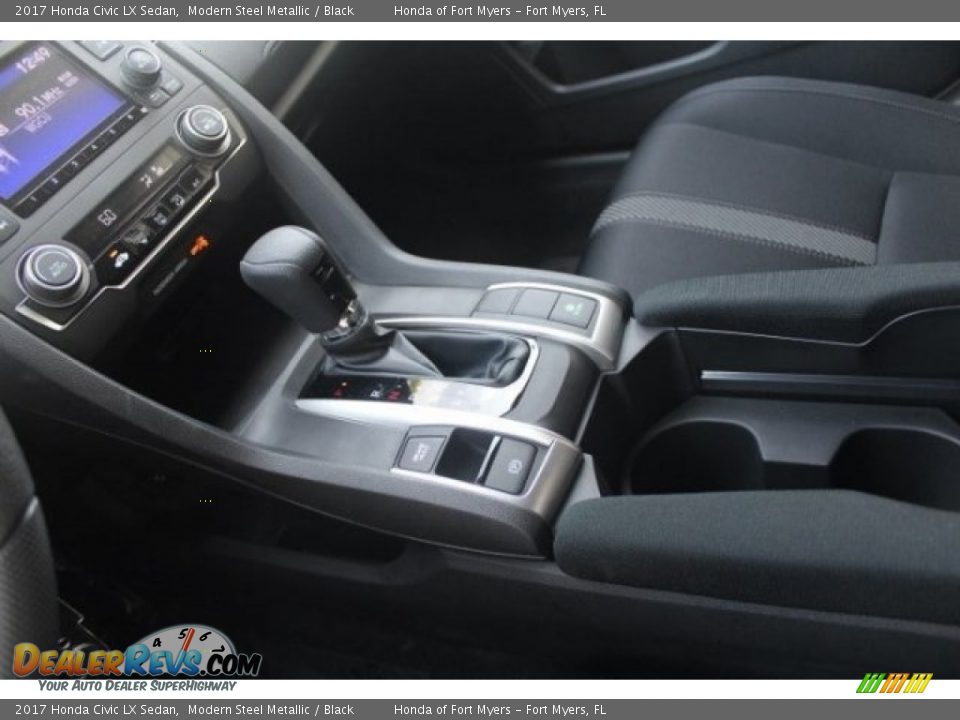 2017 Honda Civic LX Sedan Modern Steel Metallic / Black Photo #20