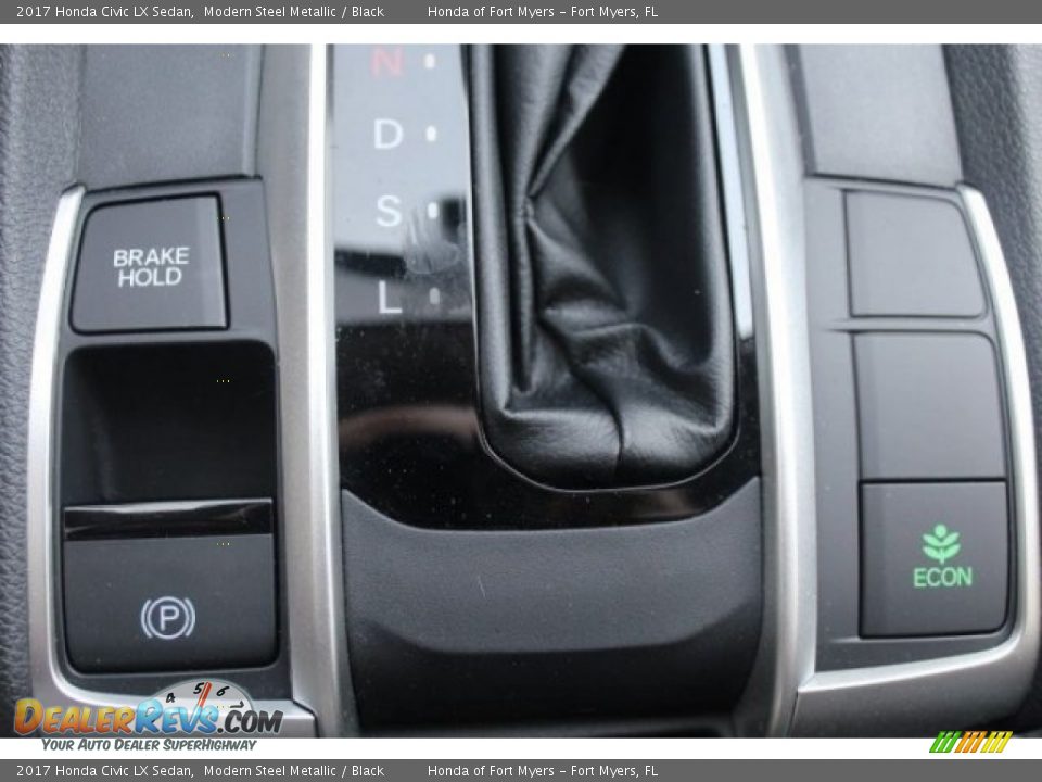 2017 Honda Civic LX Sedan Modern Steel Metallic / Black Photo #21