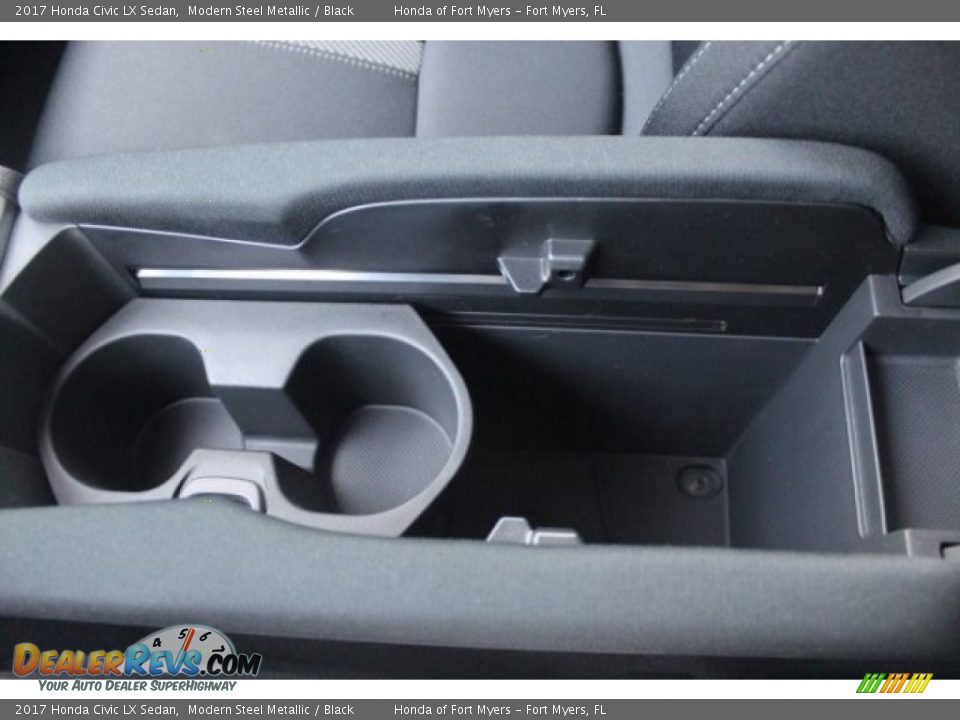 2017 Honda Civic LX Sedan Modern Steel Metallic / Black Photo #23