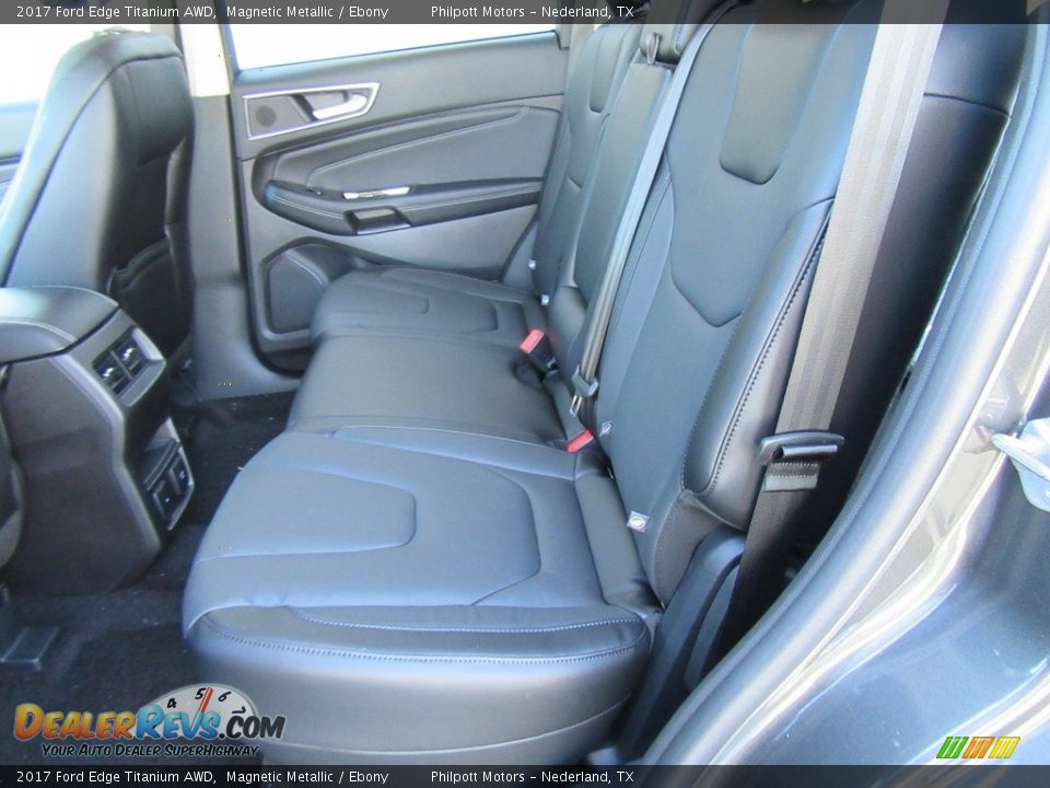 Rear Seat of 2017 Ford Edge Titanium AWD Photo #19