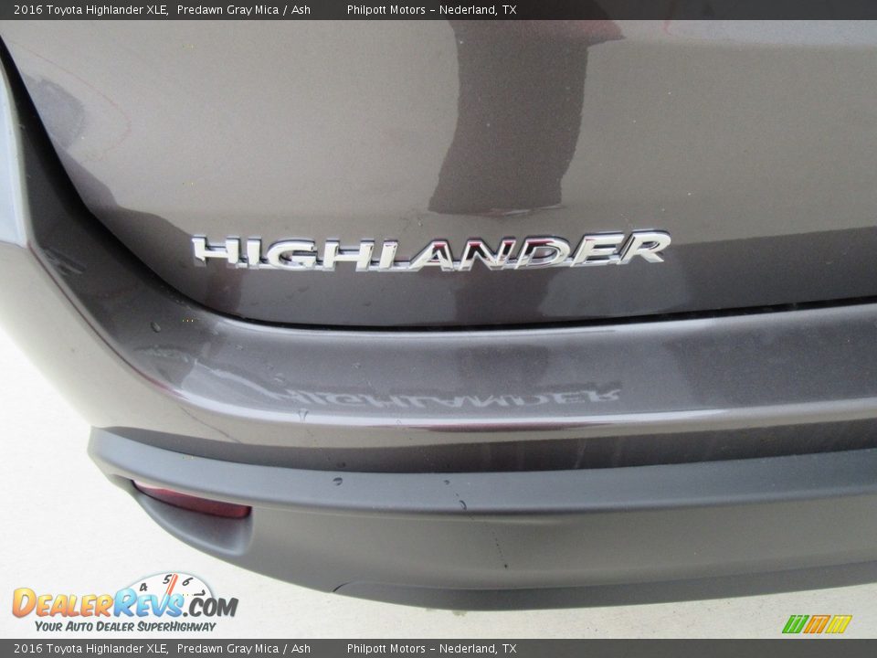 2016 Toyota Highlander XLE Predawn Gray Mica / Ash Photo #13