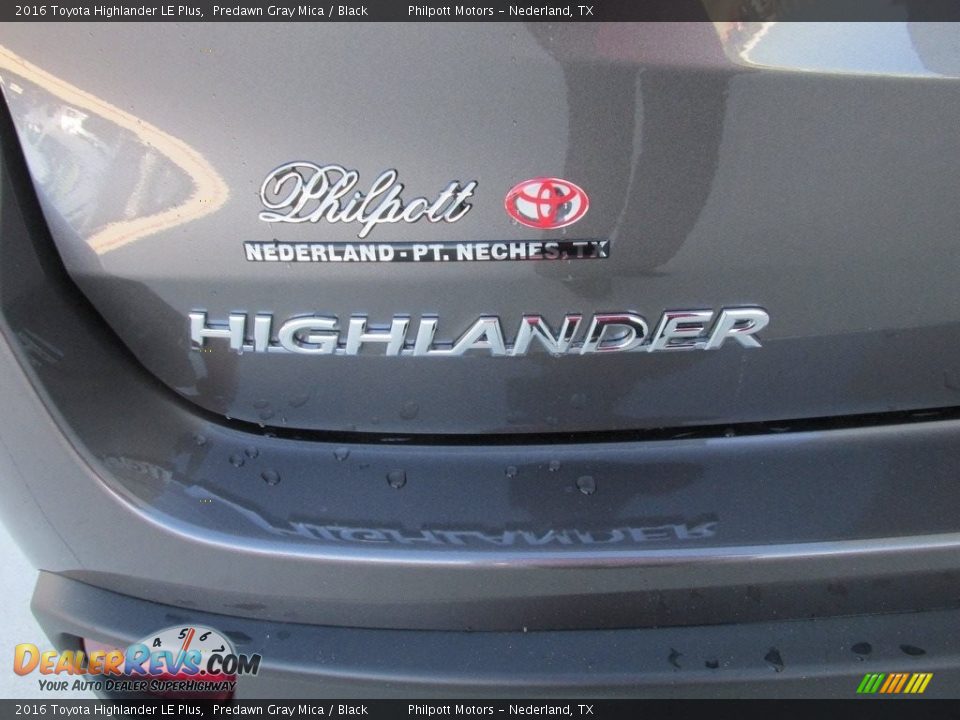 2016 Toyota Highlander LE Plus Predawn Gray Mica / Black Photo #13