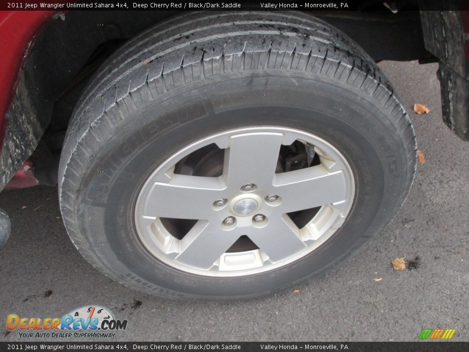 2011 Jeep Wrangler Unlimited Sahara 4x4 Deep Cherry Red / Black/Dark Saddle Photo #3