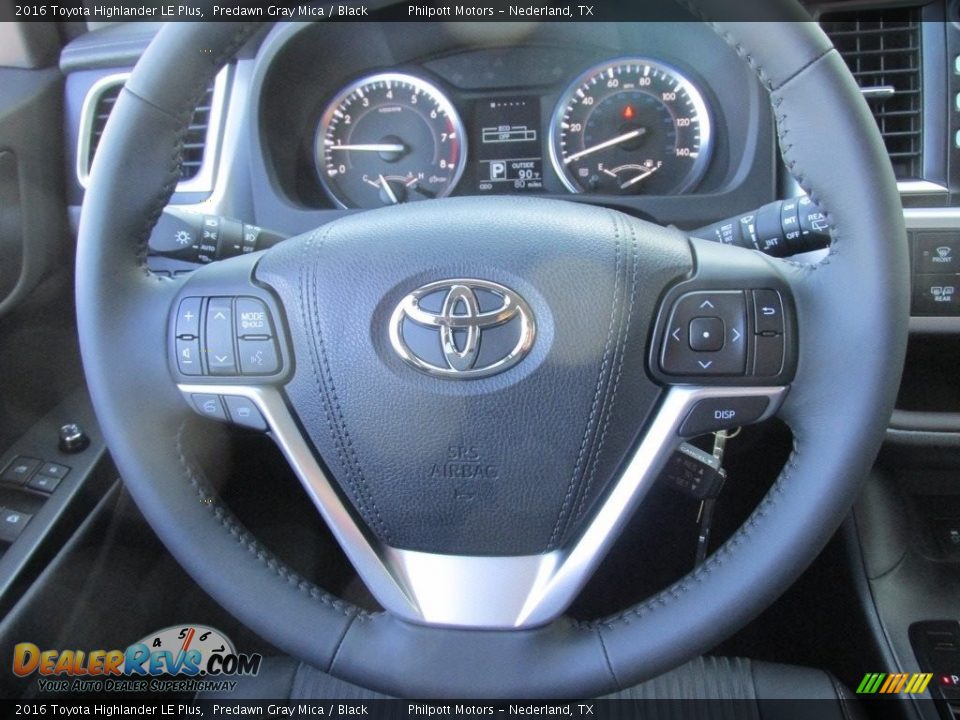 2016 Toyota Highlander LE Plus Predawn Gray Mica / Black Photo #29