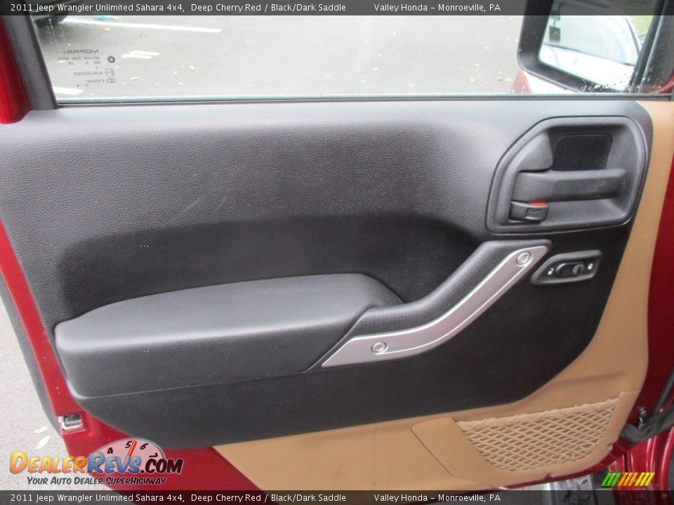 2011 Jeep Wrangler Unlimited Sahara 4x4 Deep Cherry Red / Black/Dark Saddle Photo #10