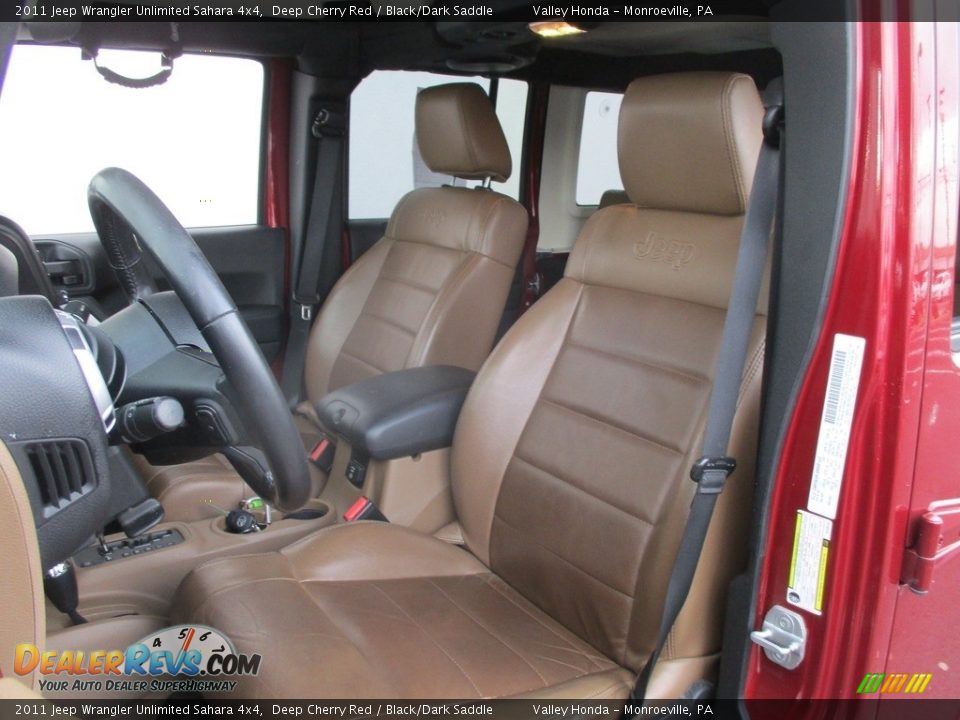 2011 Jeep Wrangler Unlimited Sahara 4x4 Deep Cherry Red / Black/Dark Saddle Photo #11