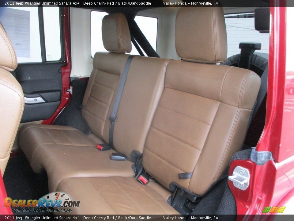 2011 Jeep Wrangler Unlimited Sahara 4x4 Deep Cherry Red / Black/Dark Saddle Photo #12