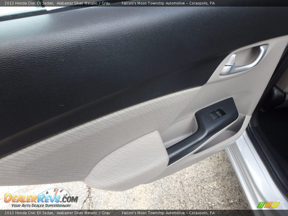 2013 Honda Civic EX Sedan Alabaster Silver Metallic / Gray Photo #18