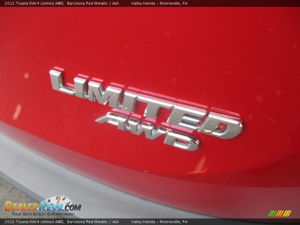 2013 Toyota RAV4 Limited AWD Barcelona Red Metallic / Ash Photo #7