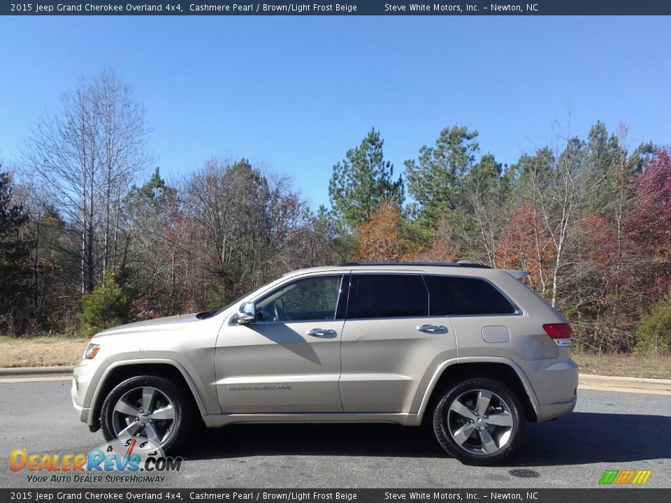 2015 Jeep Grand Cherokee Overland 4x4 Cashmere Pearl / Brown/Light Frost Beige Photo #1