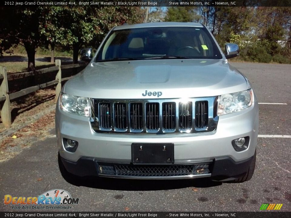 2012 Jeep Grand Cherokee Limited 4x4 Bright Silver Metallic / Black/Light Frost Beige Photo #3