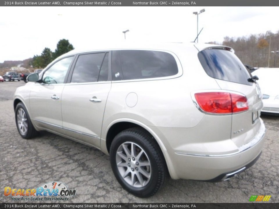 2014 Buick Enclave Leather AWD Champagne Silver Metallic / Cocoa Photo #4