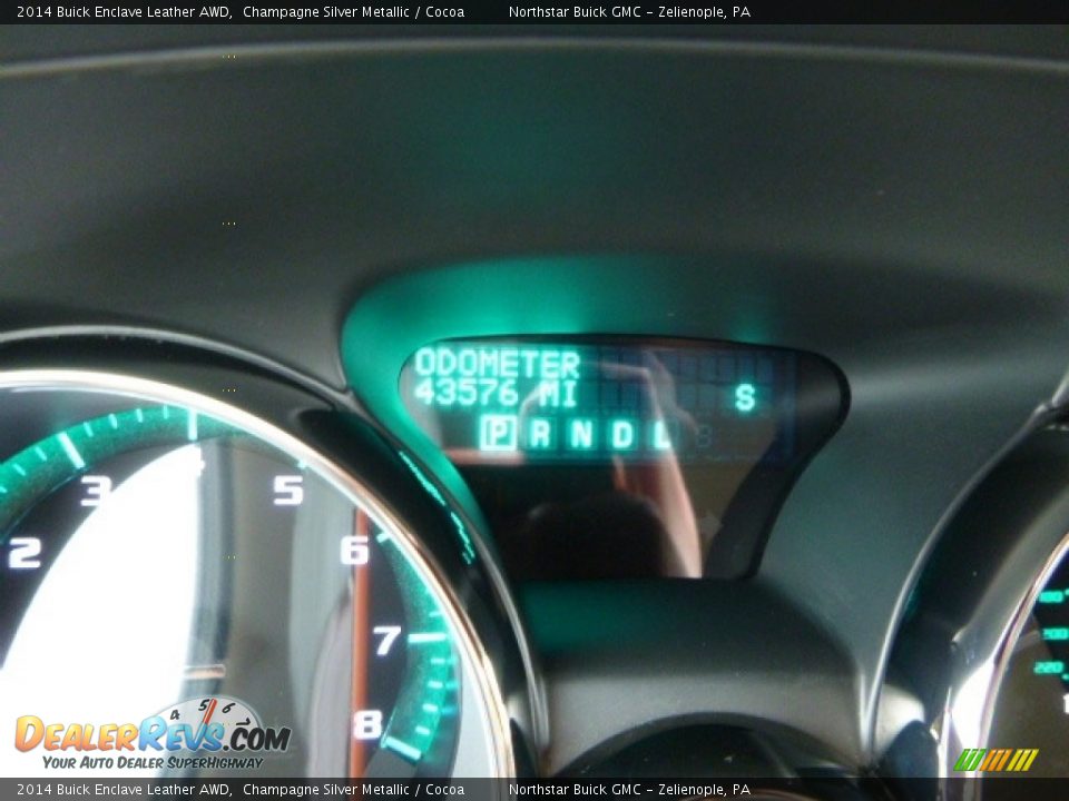 2014 Buick Enclave Leather AWD Champagne Silver Metallic / Cocoa Photo #22
