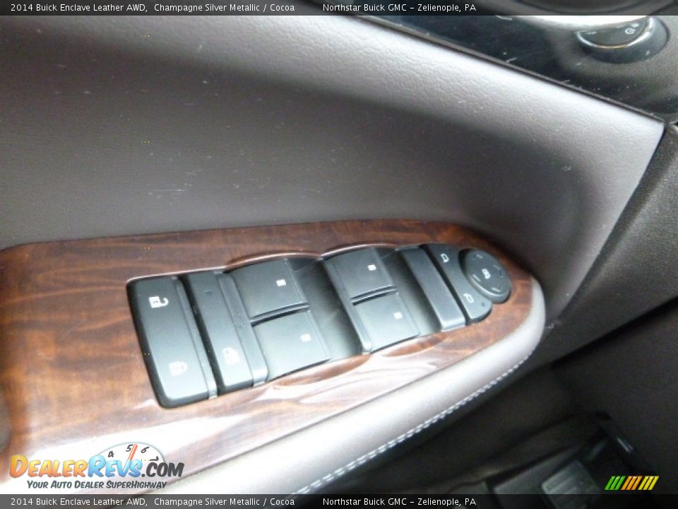 2014 Buick Enclave Leather AWD Champagne Silver Metallic / Cocoa Photo #27