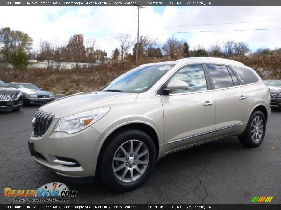 2013 Buick Enclave Leather AWD Champagne Silver Metallic / Ebony Leather Photo #1