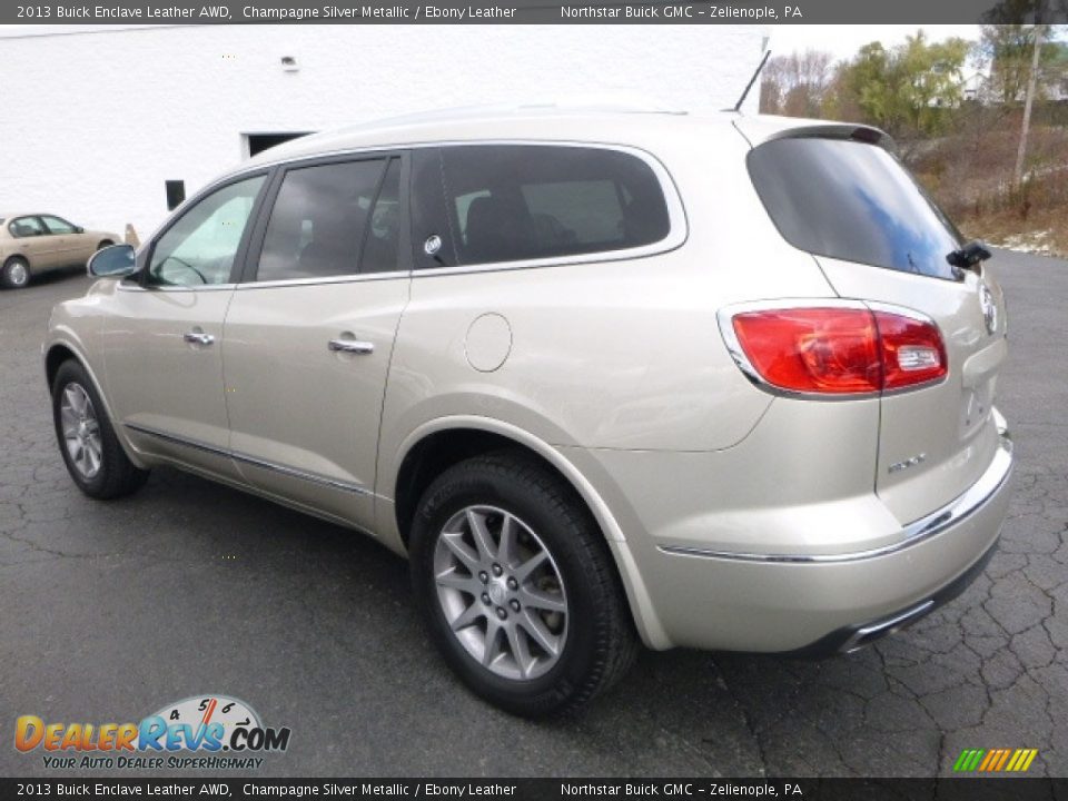 2013 Buick Enclave Leather AWD Champagne Silver Metallic / Ebony Leather Photo #4