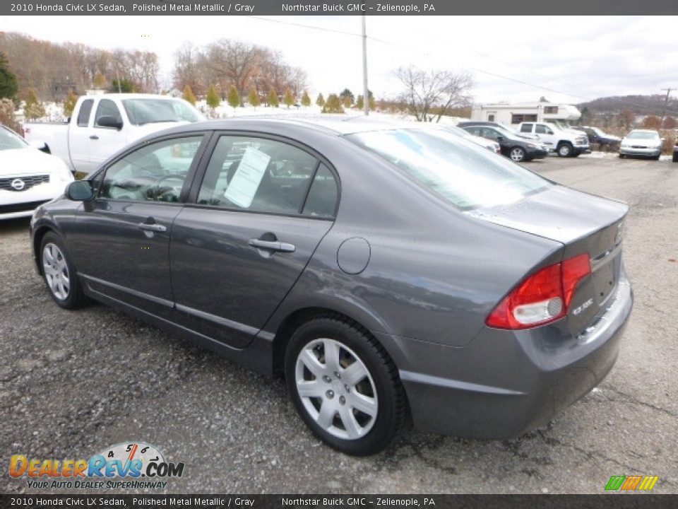 2010 Honda Civic LX Sedan Polished Metal Metallic / Gray Photo #4