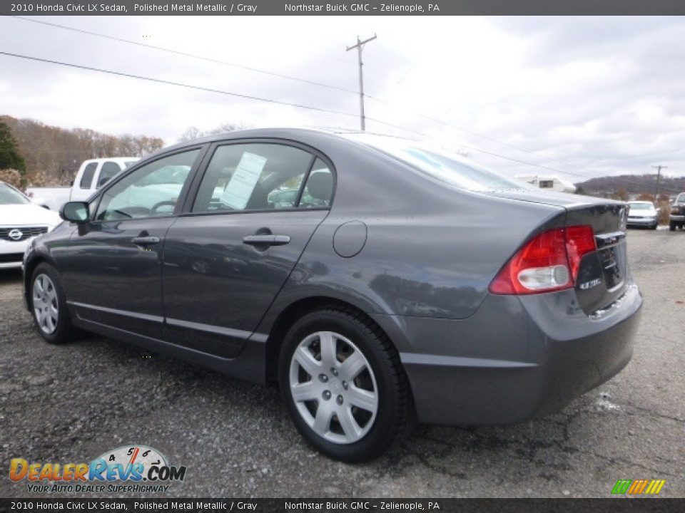 2010 Honda Civic LX Sedan Polished Metal Metallic / Gray Photo #5