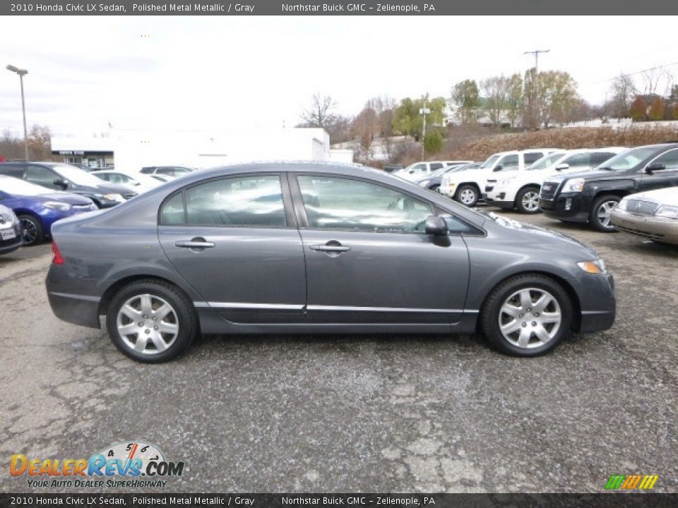 2010 Honda Civic LX Sedan Polished Metal Metallic / Gray Photo #9