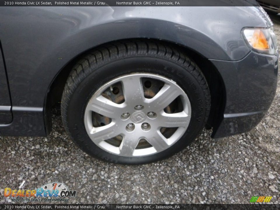 2010 Honda Civic LX Sedan Polished Metal Metallic / Gray Photo #13