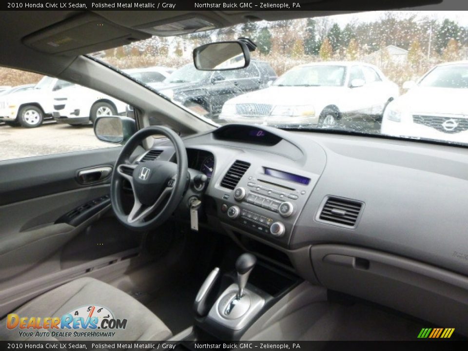 2010 Honda Civic LX Sedan Polished Metal Metallic / Gray Photo #15