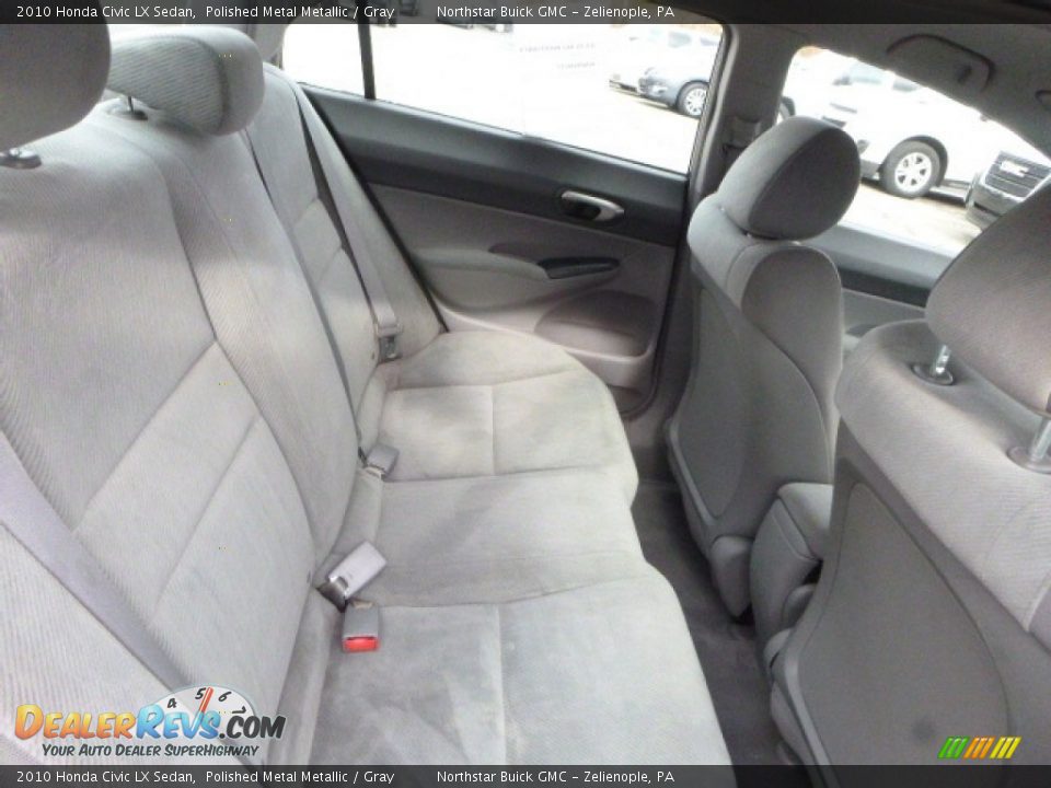 2010 Honda Civic LX Sedan Polished Metal Metallic / Gray Photo #16