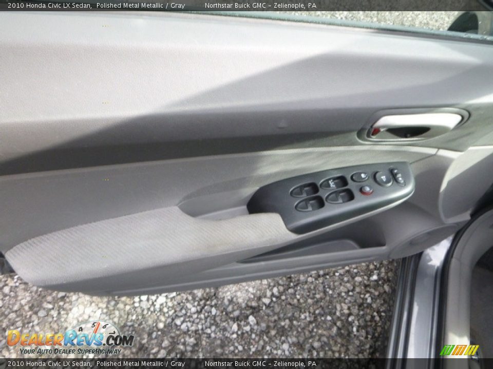 2010 Honda Civic LX Sedan Polished Metal Metallic / Gray Photo #18