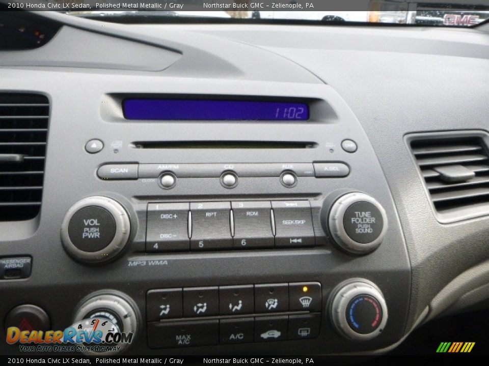 2010 Honda Civic LX Sedan Polished Metal Metallic / Gray Photo #21