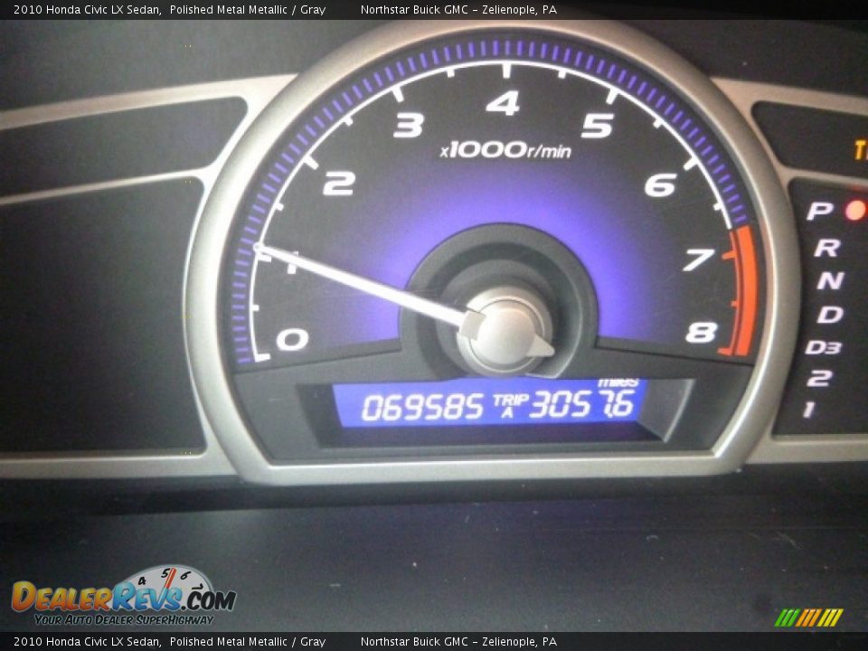 2010 Honda Civic LX Sedan Polished Metal Metallic / Gray Photo #25