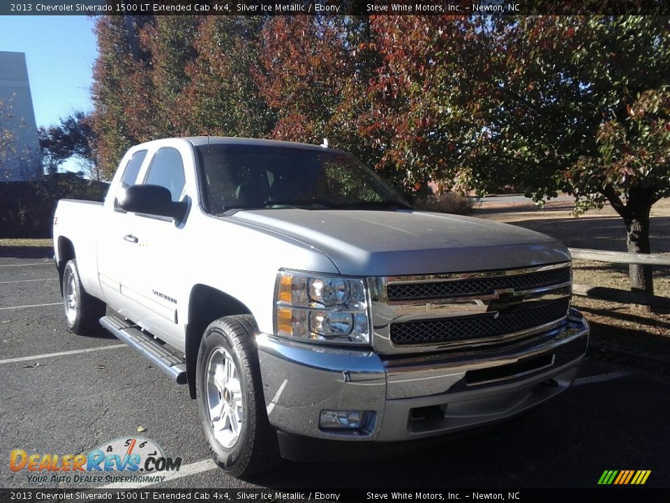 2013 Chevrolet Silverado 1500 LT Extended Cab 4x4 Silver Ice Metallic / Ebony Photo #4