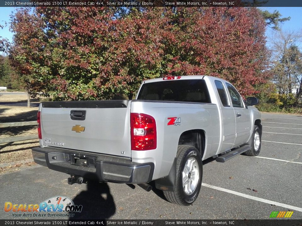 2013 Chevrolet Silverado 1500 LT Extended Cab 4x4 Silver Ice Metallic / Ebony Photo #6