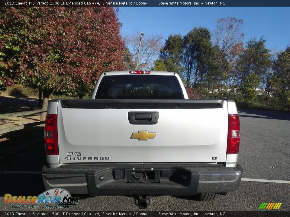 2013 Chevrolet Silverado 1500 LT Extended Cab 4x4 Silver Ice Metallic / Ebony Photo #7