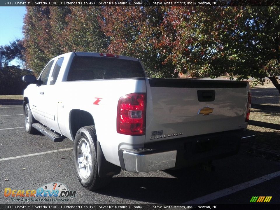 2013 Chevrolet Silverado 1500 LT Extended Cab 4x4 Silver Ice Metallic / Ebony Photo #8