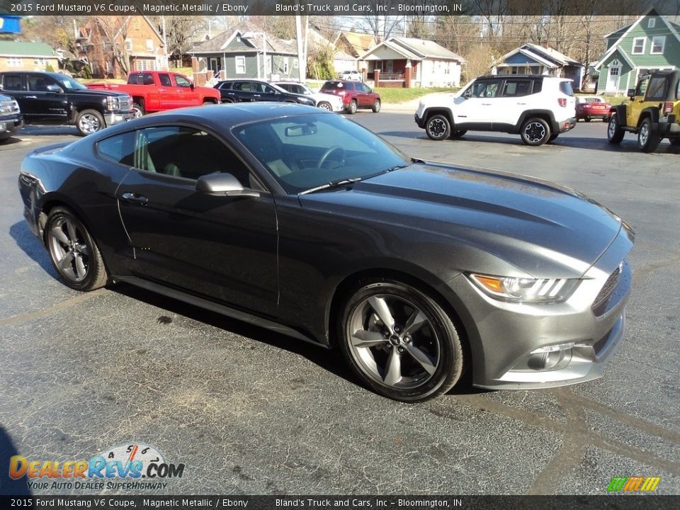 2015 Ford Mustang V6 Coupe Magnetic Metallic / Ebony Photo #5
