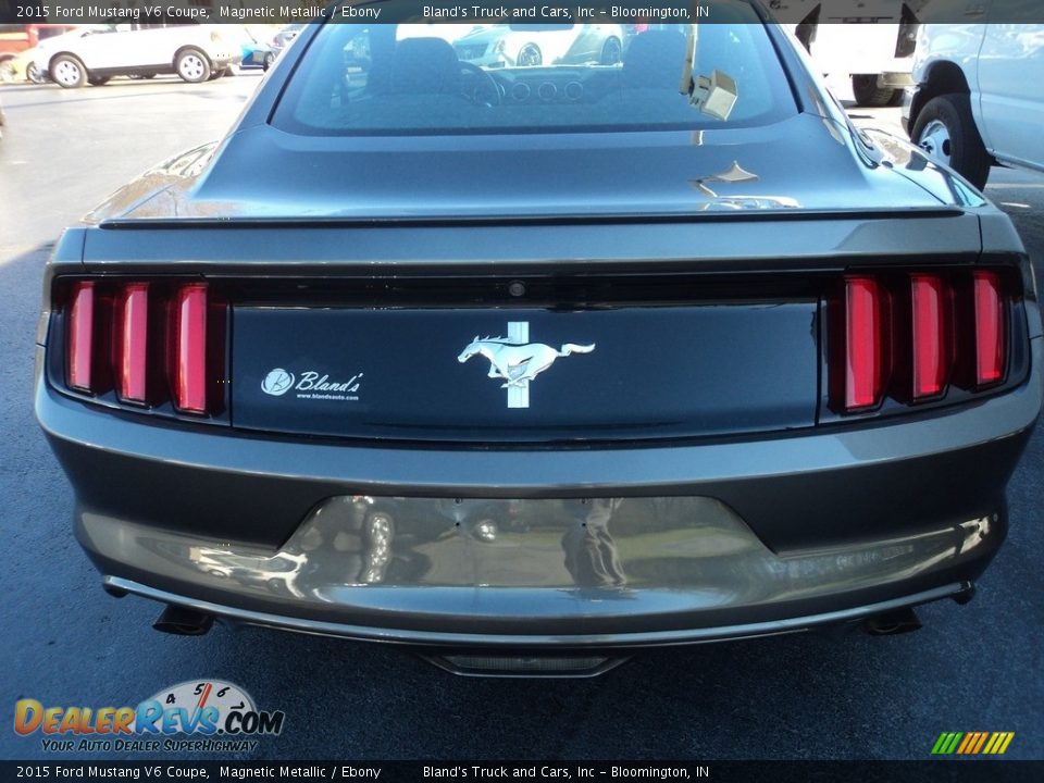 2015 Ford Mustang V6 Coupe Magnetic Metallic / Ebony Photo #23