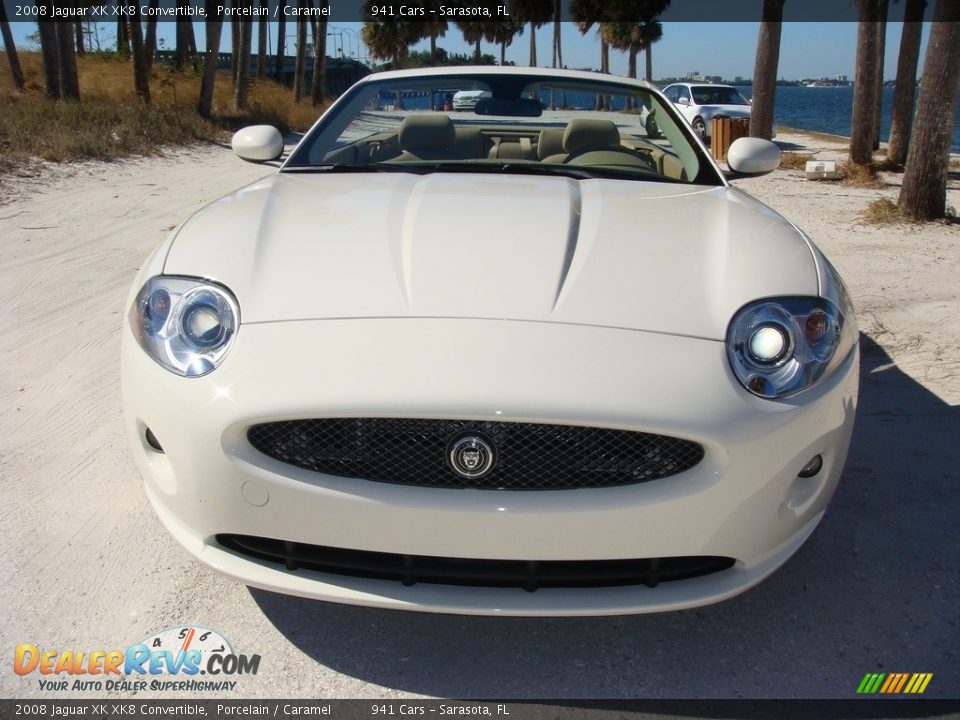 2008 Jaguar XK XK8 Convertible Porcelain / Caramel Photo #2