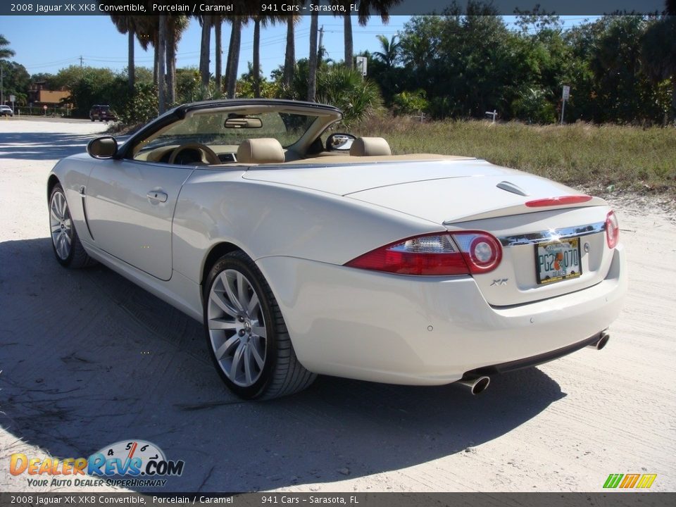 2008 Jaguar XK XK8 Convertible Porcelain / Caramel Photo #5