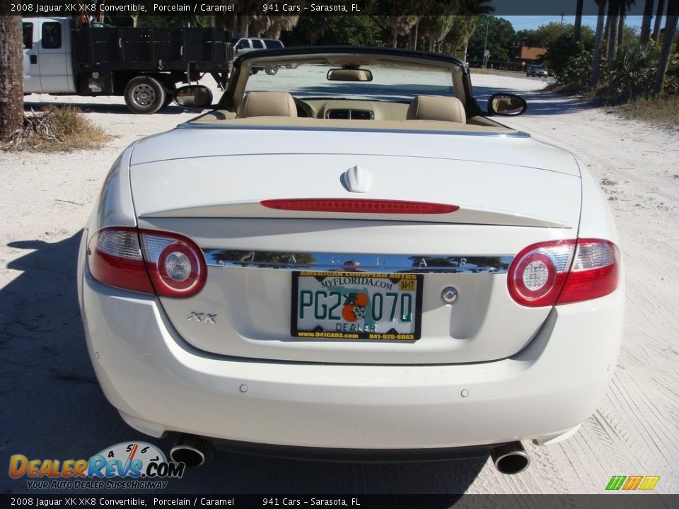 2008 Jaguar XK XK8 Convertible Porcelain / Caramel Photo #6